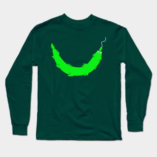 Worm Smile (Green) Long Sleeve T-Shirt